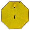 Женский зонт трость наоборот сиреневый-желтый