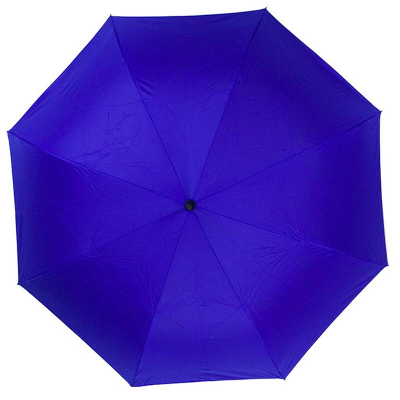 Зонт трость наоборот полуавтомат серо голубого цвета
