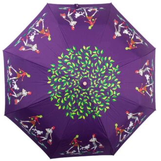 Женский зонт сиреневого цвета полный автомат-Kobold