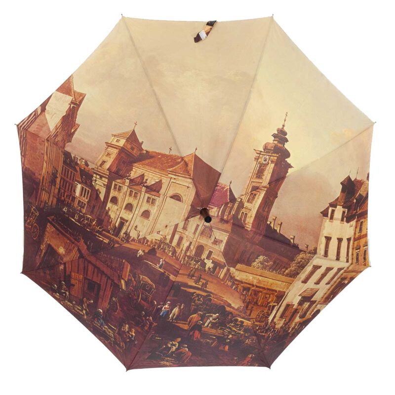 Зонт трость полуавтомат с картиной