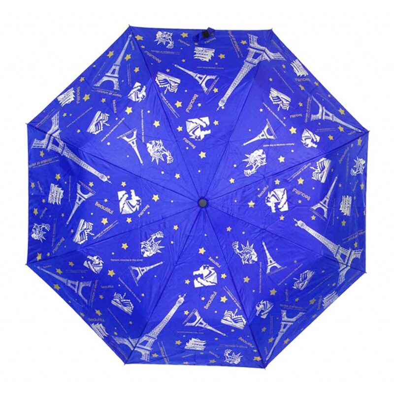 Женский зонт doppler-полный автомат синего цвета