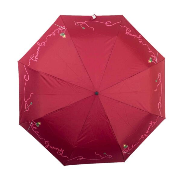 Женский зонт полный автомат бордовый |doppler