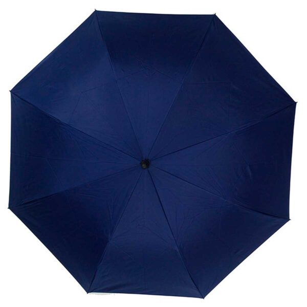 Женский зонт трость наоборот темно-синий-бордовый