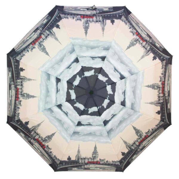 Зонт с принтом бежевого цвета
