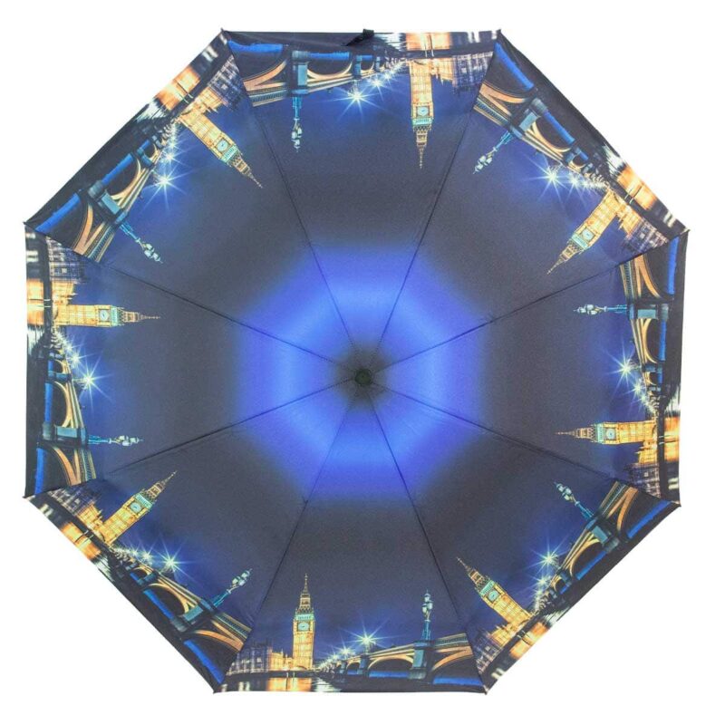Зонт с принтом синего цвета