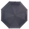 Мини зонт механический черно серого цвета в полоску