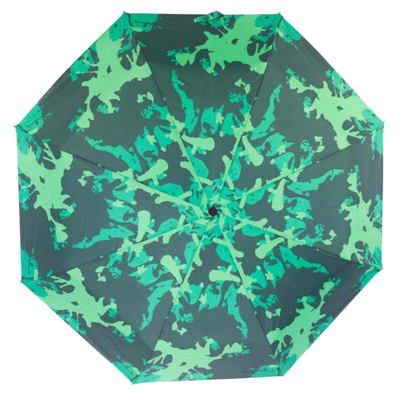 Зонт абстракция зеленого цвета