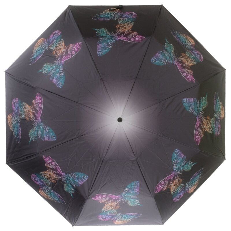 Женский зонт полный автомат бабочки