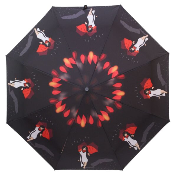 Зонт полный автомат девушка с красным зонтом
