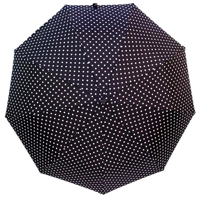 Складной зонт в горошек полуавтомат