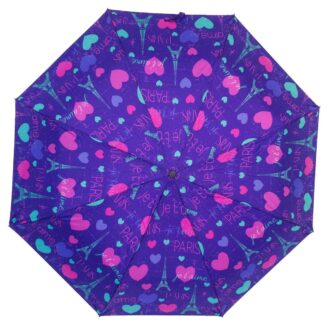 Зонт абстракция с принтом сердечки