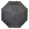 Зонт полуавтомат черно серого цвета в полоску