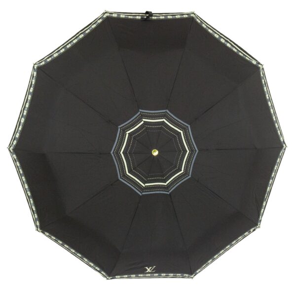 Женский зонт черного цвета полный автомат