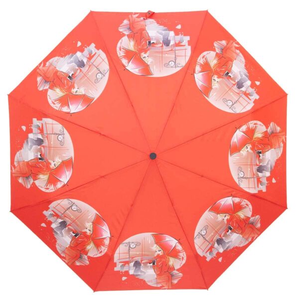 Зонт полуавтомат красного цвета