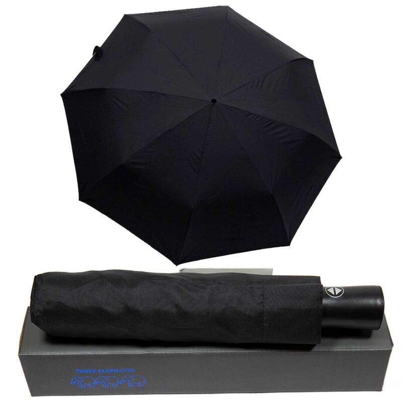 Зонт полный автомат черного цвета